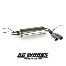 Terminale scarico silenziato Mazda MX-5 ND 1.5/2.0 RF acciaio inox - AG Works 