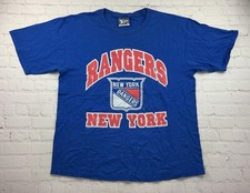 Vintage 90s NHL New York Rangers Hockey T Shirt Tee - Lee Sport - Men  s Size XL