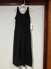 Athleta Girl Stash Your Treasures Black Jumpsuit Girl s Size XS
