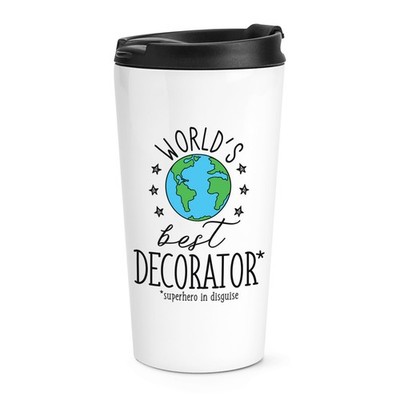 Weltbester Dekorateur Reisebecher Tasse Favorit toll DIY Maler Papa lustig