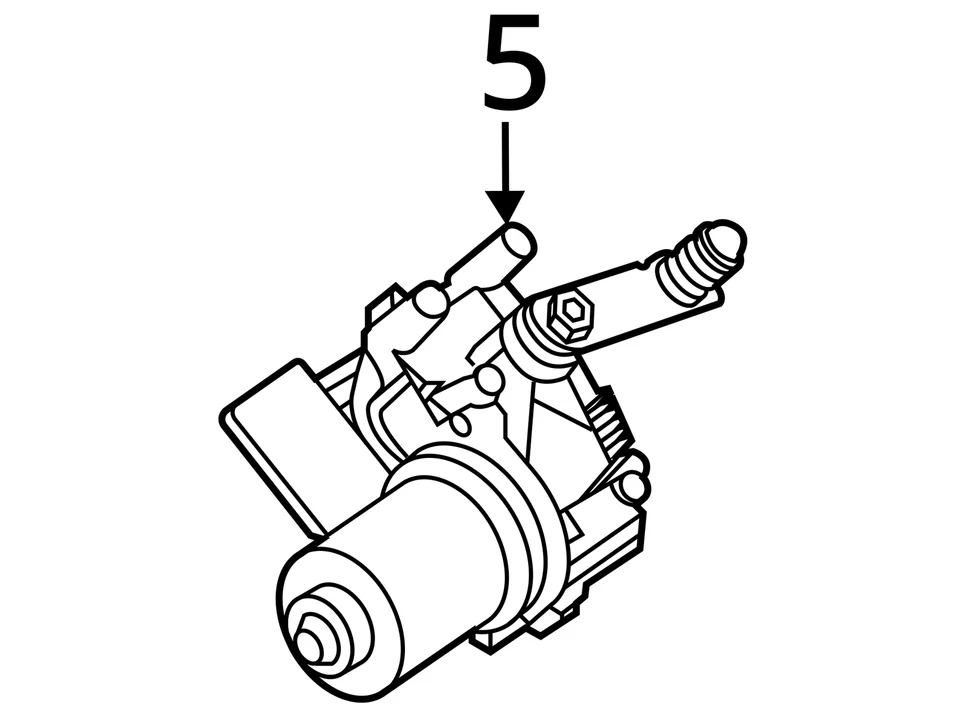 Windshield Wiper Motor Only Fits 15-25 FORD F150 PICKUP 2060640 Foto 4 de 4