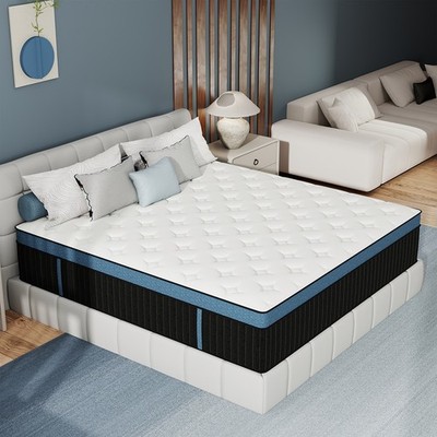 12''14'' Gel Memory Foam Spring Hybrid Mattress in A Box Twin Full Queen King Size