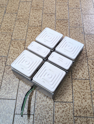 Elstein Komplette Heizpanel mit Edelstahlgehäuse 4xT-HTS 600+2xHTS/2 300