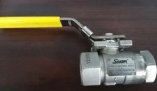 Sharpe 50C767 Ball Valve 1/2" Threaded 316 Stainless Steel 3000 - New No Box