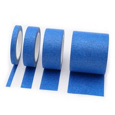 4 Rolls Blue Painters Tape Masking Tape 2 1 3/4 1/4 inch Wide, Multi Size Ass...