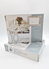 Malden Lot of 2 10 Piece Placecard Sets 20 Total 3.25" x 2.5" Silver Frames New