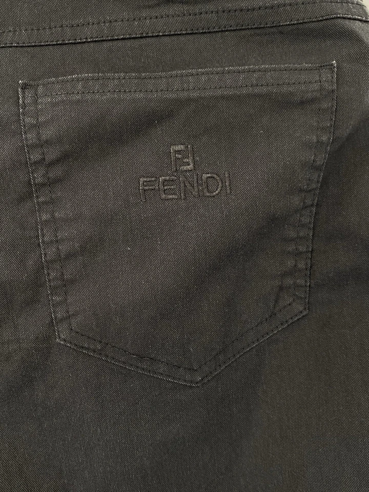 Pantalones de mezclilla para hombre FENDI NEGROS M/en Italia EX CON Foto 4 de 4