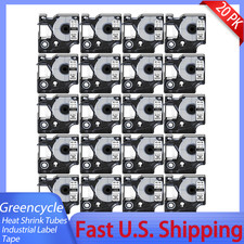 20x 6mm A18051 Heat-Shrink Tube IND Label Tape 3M PL200 older Rhino label maker