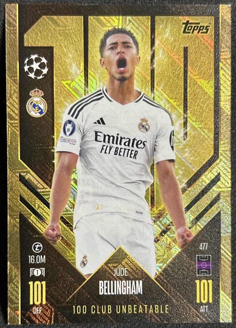 Topps Jude Bellingham ジュード ベリンガム JUDE BELLINGHAM 189/299 TOPPS MATCH ATTAX UEFA CHAMPIONS