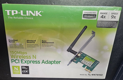 TP-LINK TL-WN781ND  WIRELESS N PCI EXPRESS ADAPTER 150MBPS
