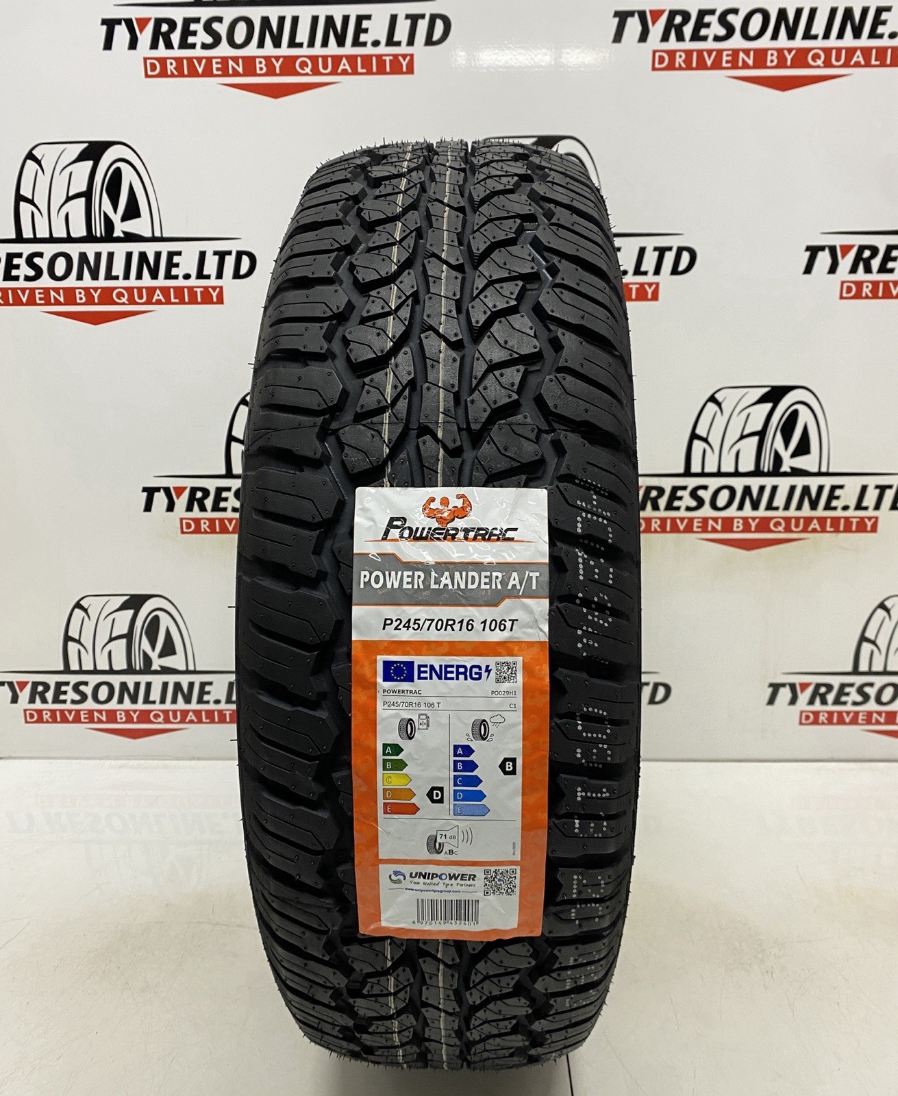 2 X 245 70 16 POWERTRAC ALL TERRAIN 106T 245/70R16 BRAND NEW TYRES M+S 2457016 - Image 2