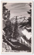 1955 Mt Olympus Olympic National Park WA RPPC Postcard Vintage