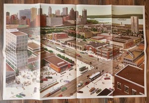 Vintage Childcraft Farm and City Poster 38"x25" Field Enterprises 1972 USA