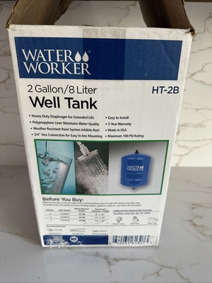 #ad #ad Water Worker 2 Gal. In Line Pre Charged Well Pressure Tank HT 2B Water Worker $50.00