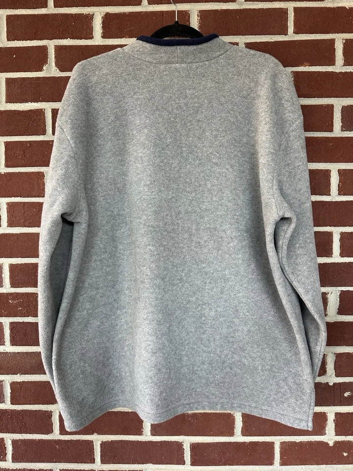 Moletom Croft And Barrow boneco de neve Natal padrão vintage cinza tamanho XL - Imagem 4 de 4