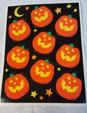 Vintage 1984 Hallmark Halloween  Sticker Sheet 