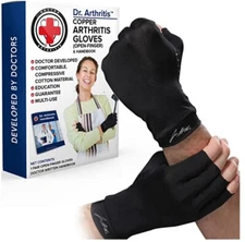 Copper Arthritis Compression Gloves for Women and Men, Carpal Tunnel Gloves, 