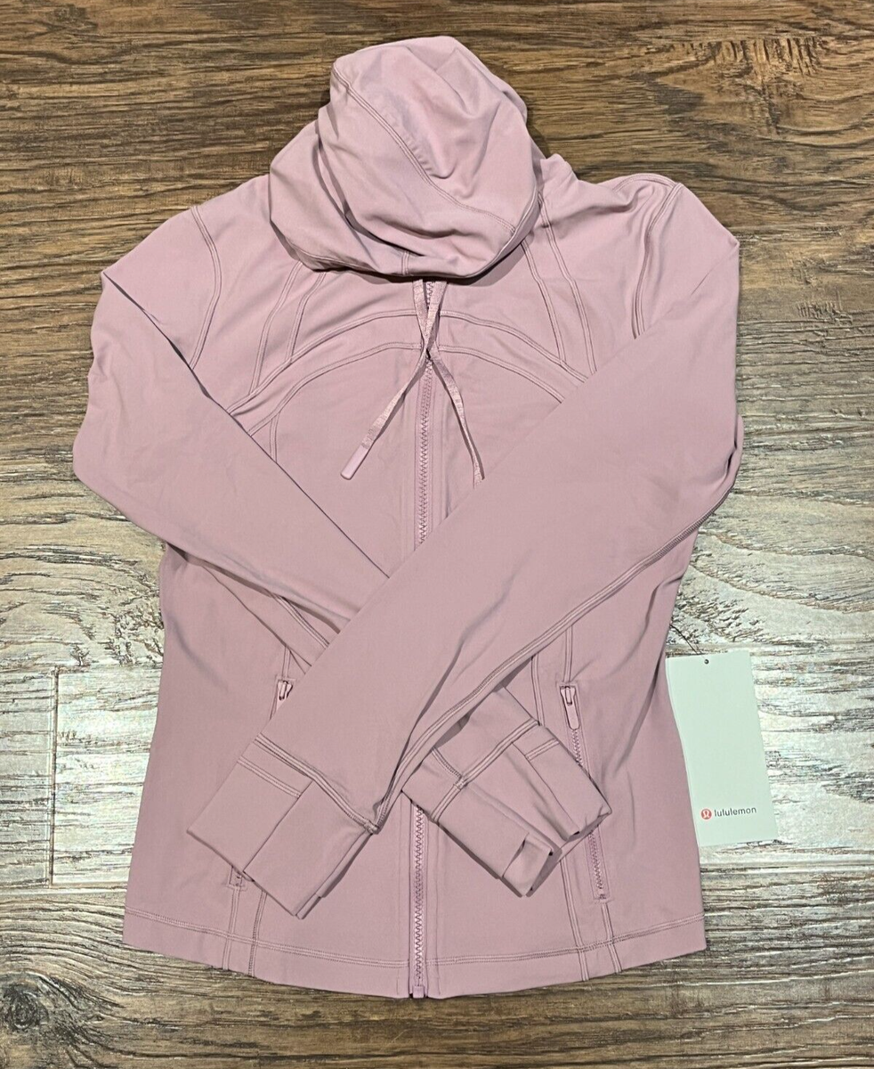 NEW Women Lululemon Hooded Define Jacket Nulu Rose Blush Size 12