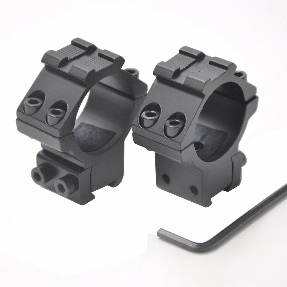 1 Pair Optical Sight Bracket Scope Mount w/11mm Dovetail Rail 30mm Ring Mounts - Image 2 of 4