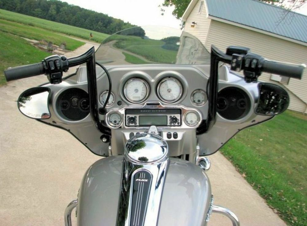 Paul Yaffe Black 12" Monkey Bar Apes Handlebars Harley Touring Bagger