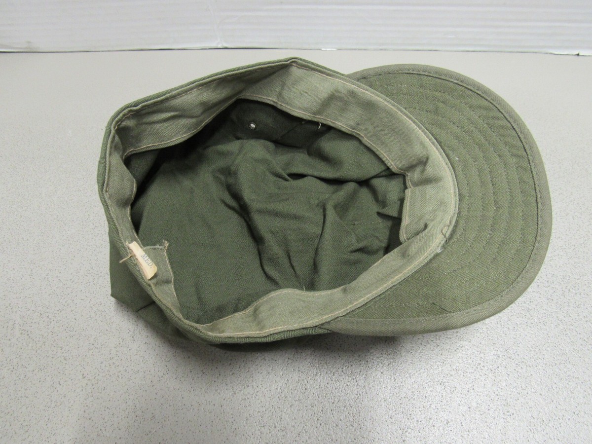 WW2 Era US HBT Herringbone Twill Hat Cap Short Bill Medium | eBay