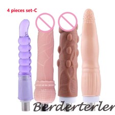4 Pieces Set Sex Machine Attachments Anal Dildo Masturbatin Cup 3XLR Accessories
