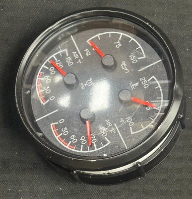 #ad GAUGE DUAL PRESSURE ENGINE TEMP OIL PRESSURE 910336 $200.00