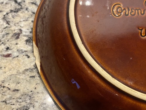 Vintage Hull Pottery Brown Drip Glazed Oval Platter and Large Plate - Picture 11 of 14