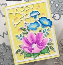 Flowers clear stamps for DIY card making