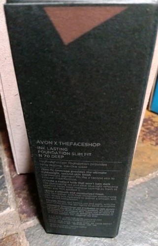 Avon X Face Shop Ink Lastng Liquid Foundation N70 DEEP Lot of 4-1oz Slim Fit NEW - Picture 4 of 6