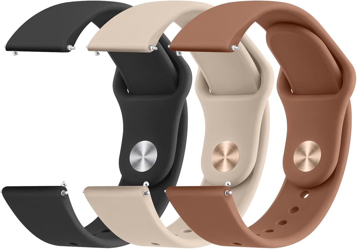 20mm 22mm Quick Release Watch Band Soft Silicone Breathable Replacment Sport Wat