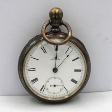 Antique Waltham Pocket Watch 1879 Grade PS Bartlett 18s 15j Coin Silver