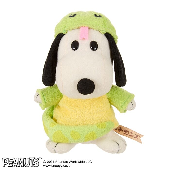 SNOOPY Plush toy PEANUTS Retorons Zodiac Snake 14cm/ 5.5-in
