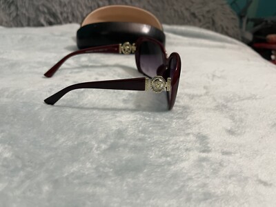 Burgundy versace sunglasses women used | eBay display picture 2