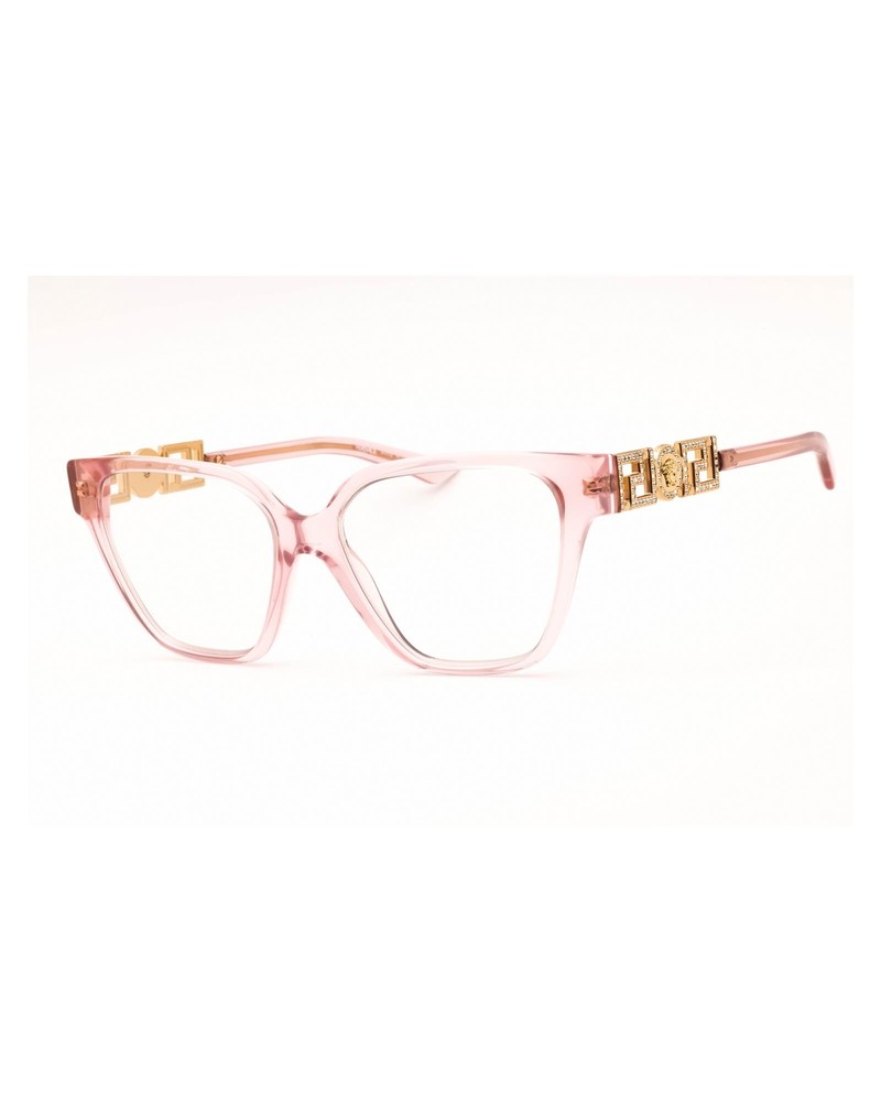 Versace Transparent Demo Lens Eyeglasses  - Transparent Pink