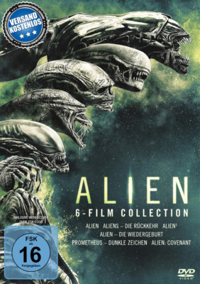 Alien 1-6 / 6 Filme Collection 6-DVD-BOX-NEU