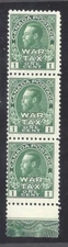 Canada # MR1 LATHEWORK MINT NH (GD) 1c WAR TAX GREEN BS31387