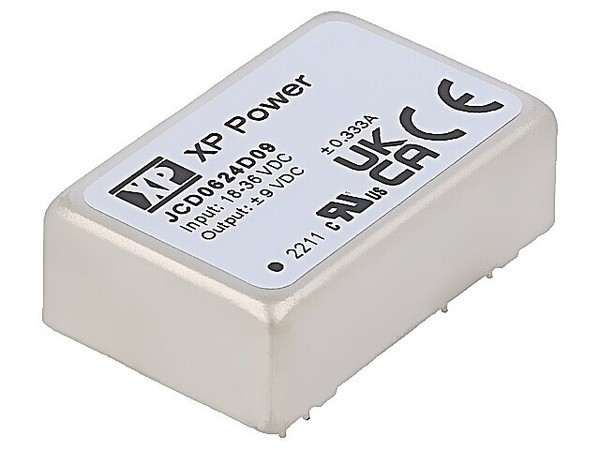 JCD0624D09 Wandler: Dc/Dc 6W Ueing: 18-36V Uausg: 9VDC Uausg2: -9VDC 18G Xp Powe-image