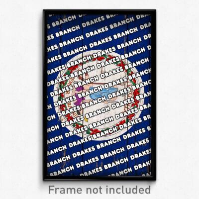 Drakes Branch Virginia Poster (VA City Souvenir 11x17 Town Print)