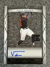 Vaun Brown 2022 Leaf Trinity Clear Foil Silver Auto Autograph #22/99 #CA-JM1