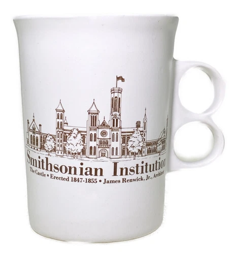 Smithsonian Institution Castle Cup Trigger Mug Bennington Potters