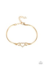 Paparazzi: Cupids Confessions - Gold Bracelet