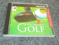 MICROSOFT GOLF Game Version 3.0 1996 Mint Disc Vintage Computer Windows PC