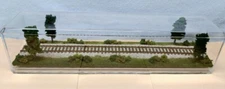HO SCALE  16" SINGLE TRACK HO TRAIN DISPLAY CASE -SUMMER SCENE  FOR ANY HO