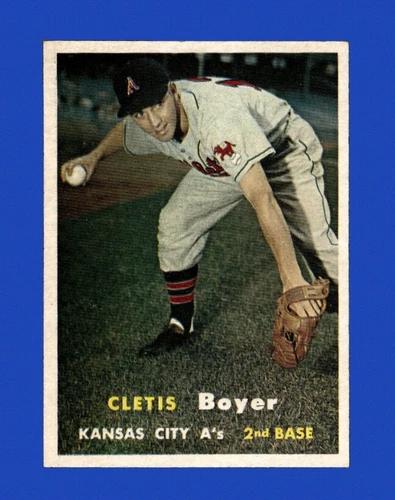 1957 Topps Set-Break #121 Clete Boyer RC NR-MINT *GMCARDS*