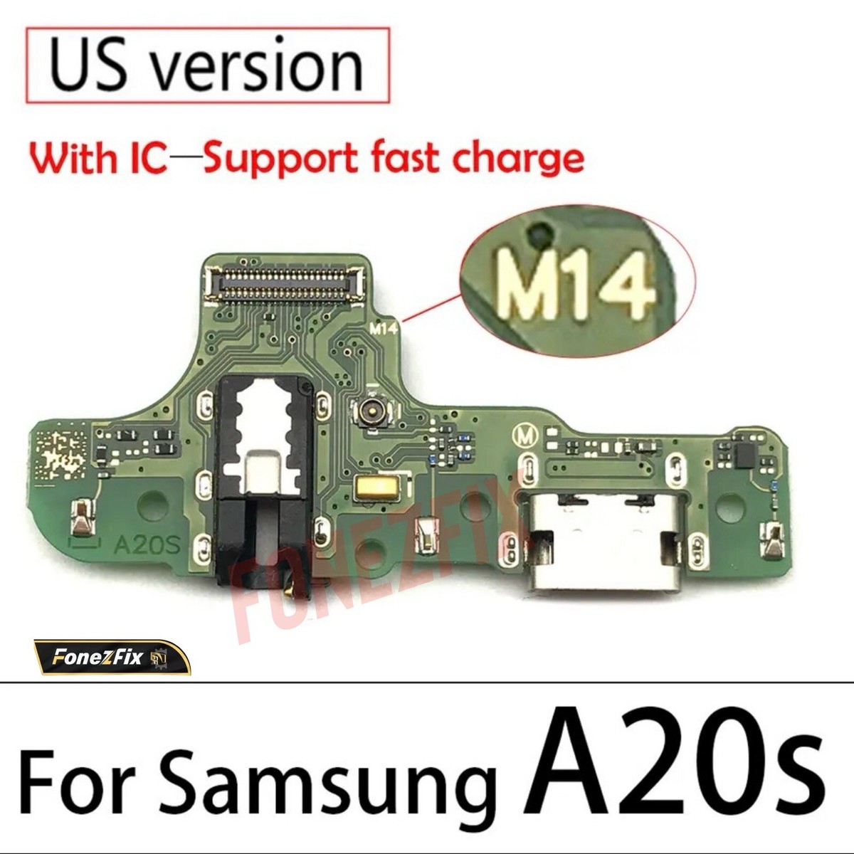 For Samsung Galaxy A20s (A207f) M14 Charging Flex Connector Sub