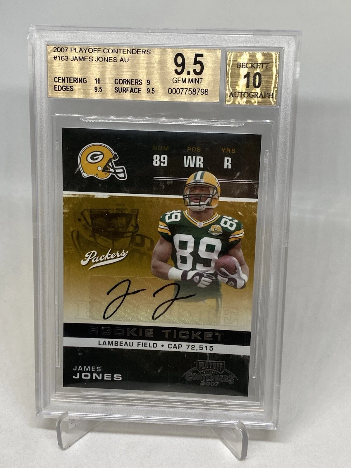 James Jones Playoff Contenders #163 Playoff Ticket