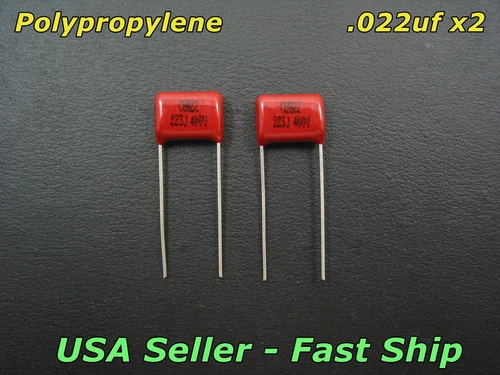 2 Pcs .022uf 400v Guitar CBB Polypropylene Tone Capacitor 223 22nf 223J Cap