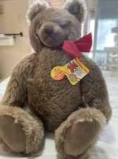 Steiff 0205/26 Teddy Bear 22 cm 8.5in Teddy Original Knopf Im Ohr