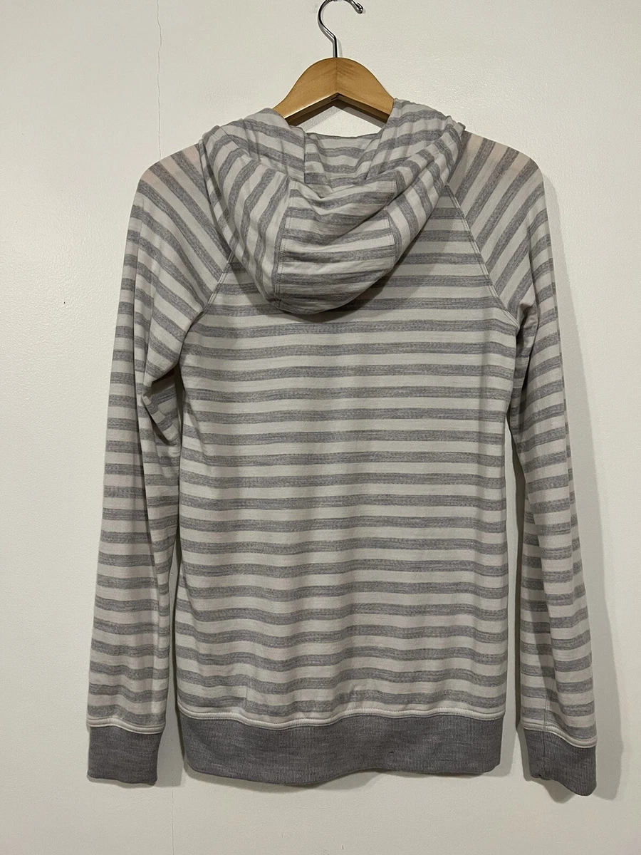 Gray striped best sale hoodie
